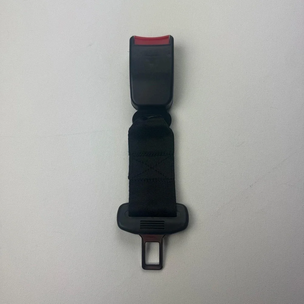 Universal Car Seat Belt Extender Adjustable Safety Buckle Extension Black